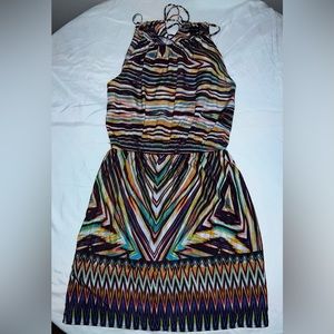 City Triangles Multicolor Halter-top Dress